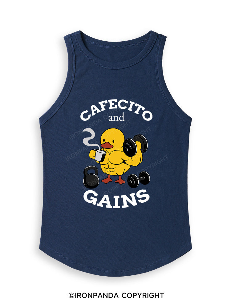 CAFECITO AND GAINS Fitted Tank Top
