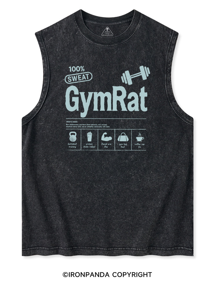 Gym Rat Nutrition Facts Washed Tank