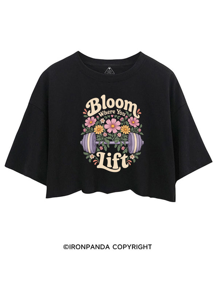Bloom Where You Lift CROP TOPS