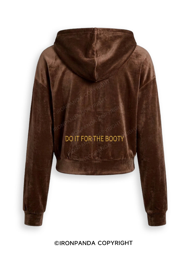 DO IT FOR THE BOOTY Velvet Tracksuit Set
