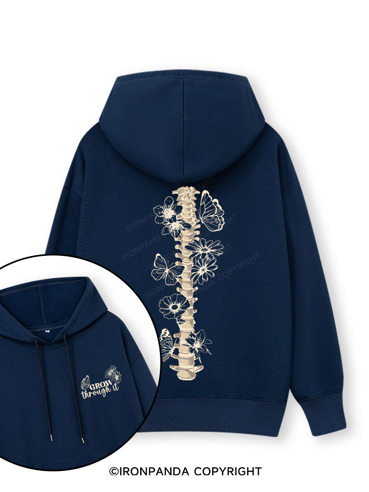 Grow Through It Double-Sided Printed Classic Gym Hoodie