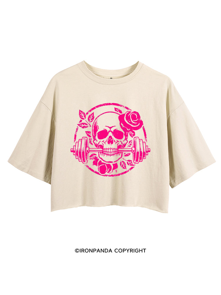 DEADLY BLOSSOM SKELETON CROP TOPS