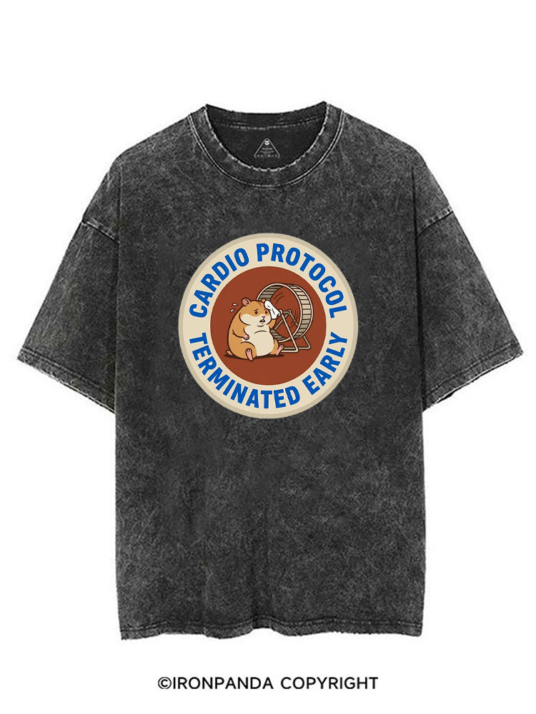CARDIO PROTOCOL TERMINATED EARLY VINTAGE GYM SHIRT