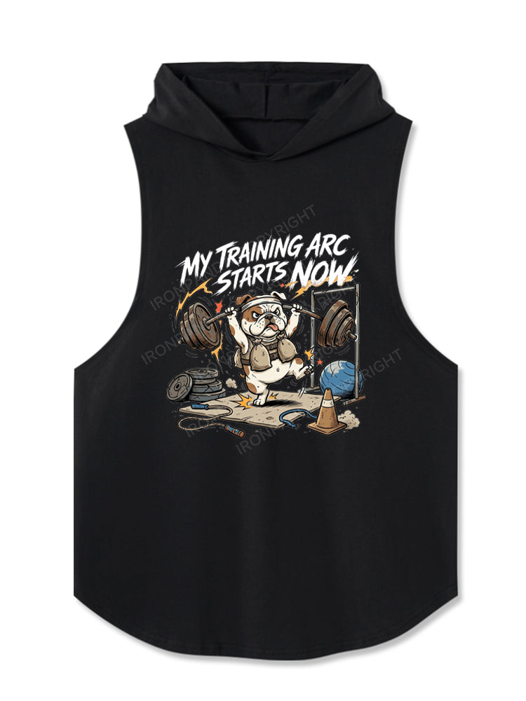 MY TRAINING ARC STARTS NOW Hooded Tank