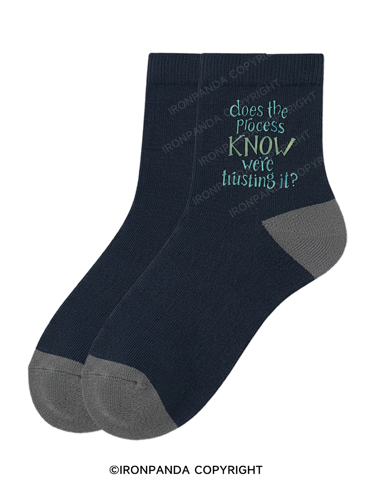 DOES THE PROCESS KNOW WE'RE TRUSTING IT Crew Socks