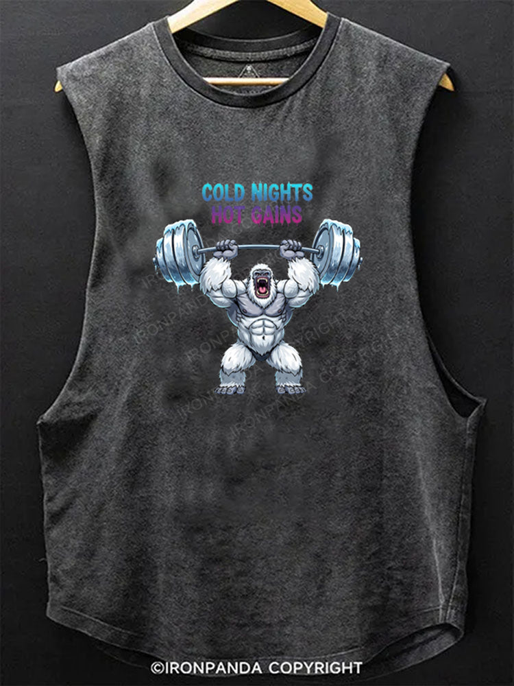 Cold Nights Hot Gains Scoop Bottom Cotton Tank