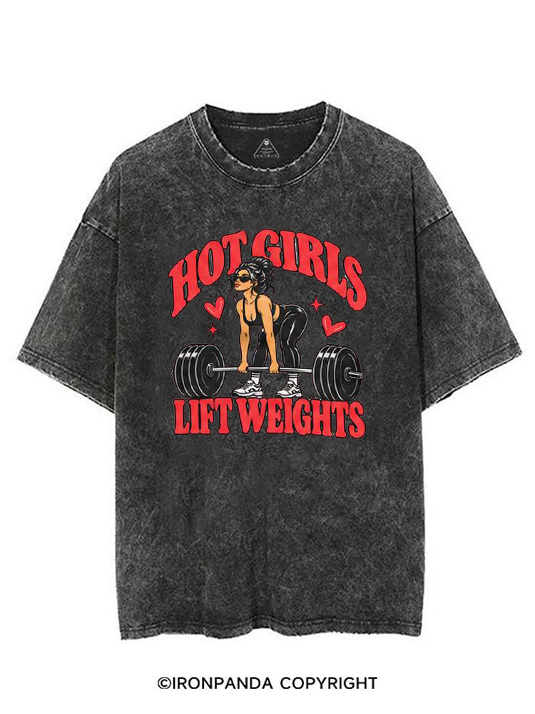 Hot Girls Lift Weights Vintage Gym Girl VINTAGE GYM SHIRT