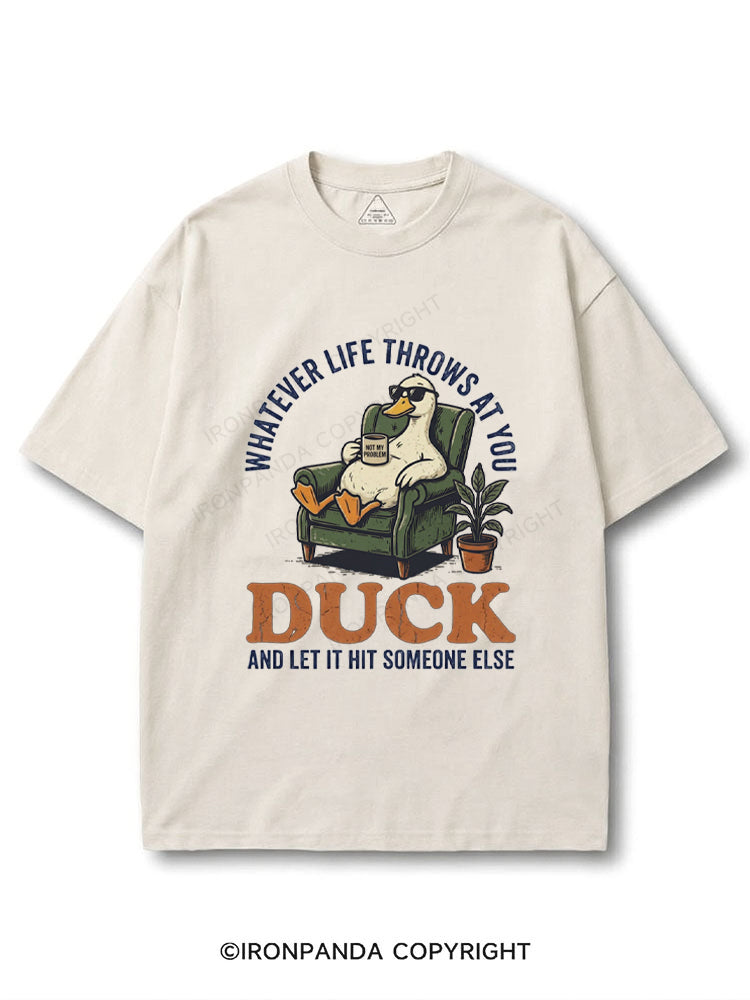 Whatever Life Throws At You Duck COTTON PUMP COVER