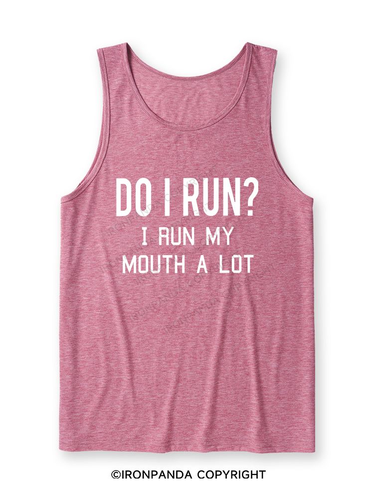 I RUN MY MOUTH Ultra Soft Heather Tank