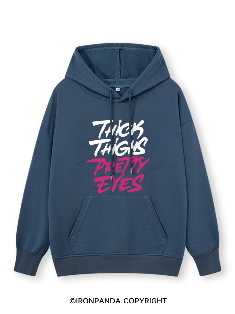 THICK THIGHS PRETTY EYES Classic Gym Hoodie