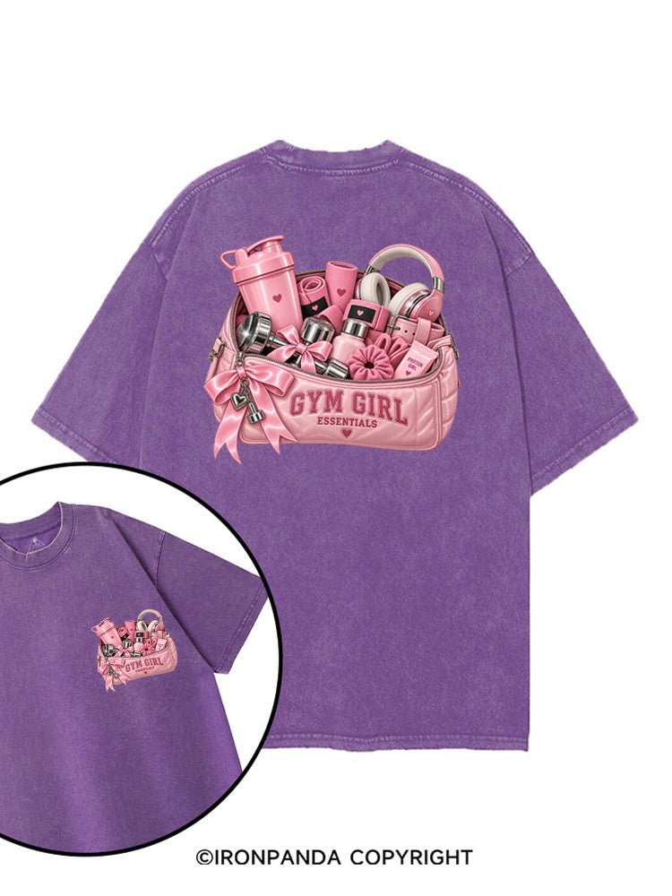GYM GIRL ESSENTIALS PROTEIN GIRL printed Gym Shirt