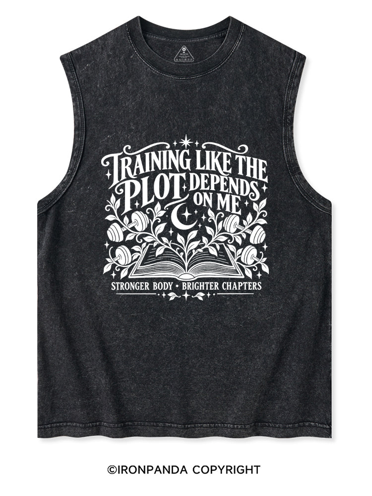 TRAINING LIKE THE PLOT DEPENDS ON ME STRONGER BODY • BRIGHTER CHAPTERS Washed Tank