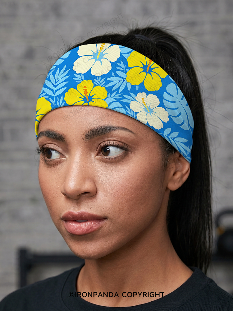 Tropical Hibiscus Gym Headband