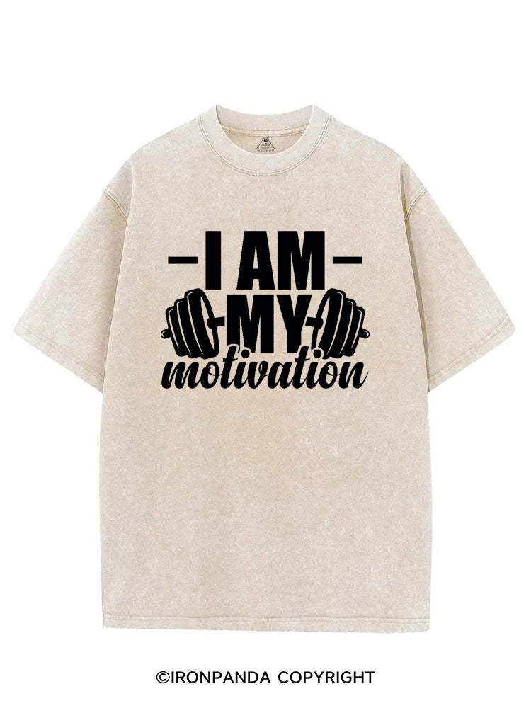 I AM MY MOTIVATION VINTAGE GYM SHIRT