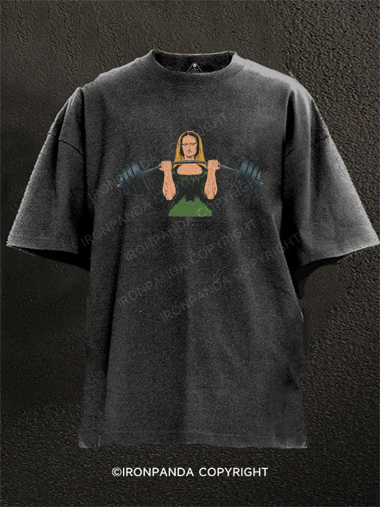 Mona Lifta Funny Workout Washed Gym Shirt