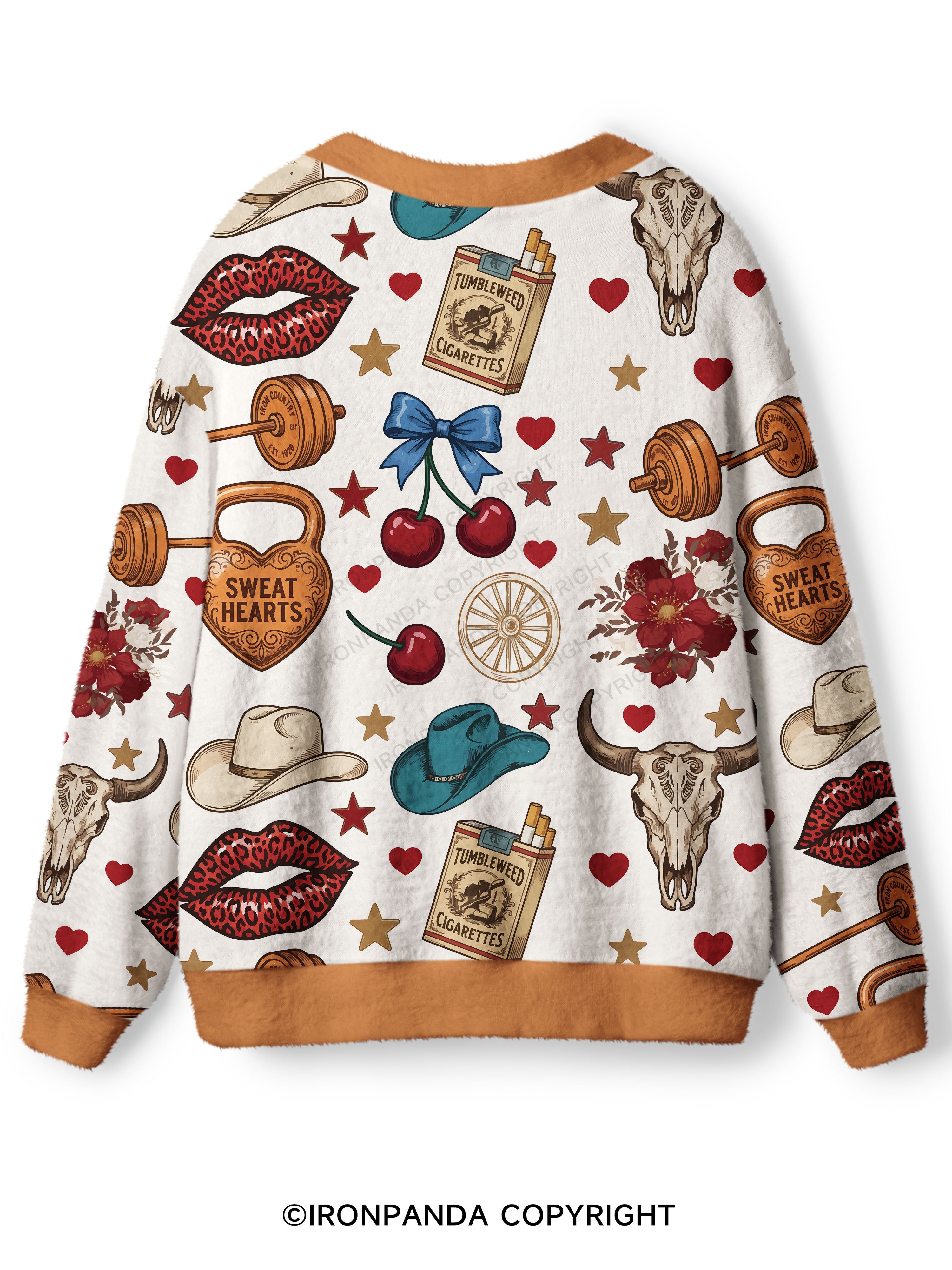 Sweat Hearts Western Ugly Cardigan Sweater