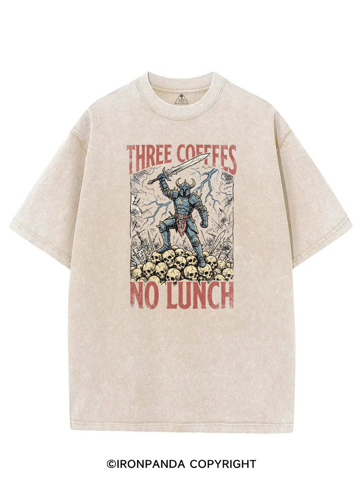 Three Coffees No Lunch VINTAGE GYM SHIRT