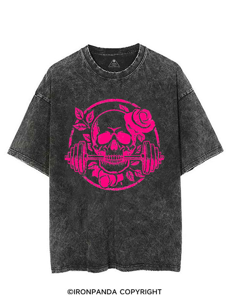 DEADLY BLOSSOM SKELETON VINTAGE GYM SHIRT