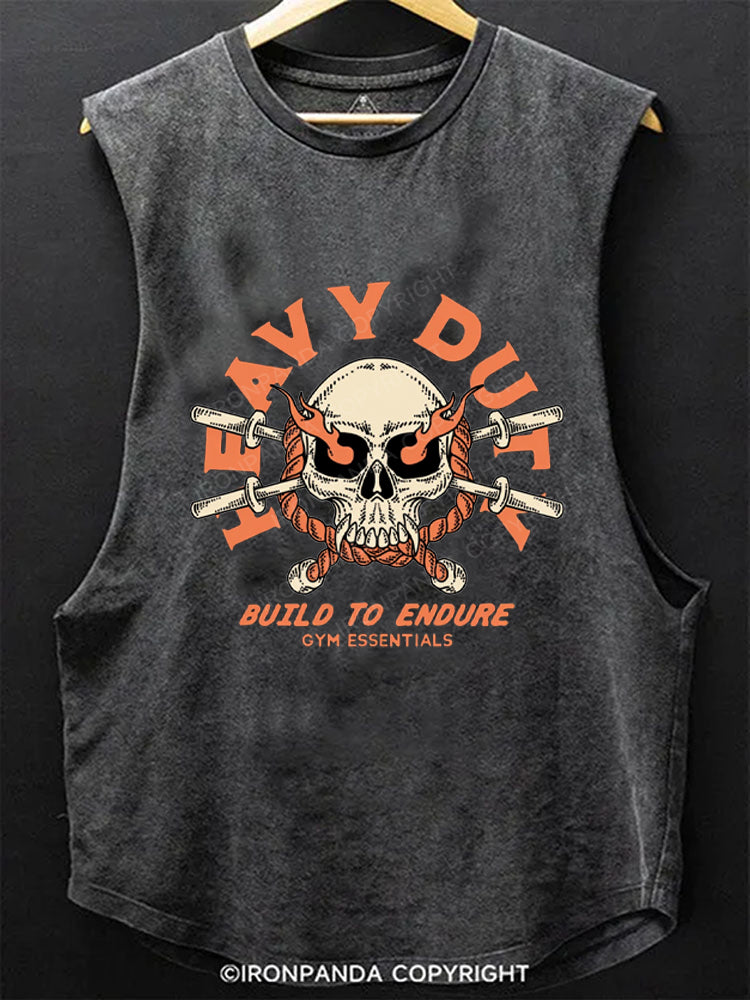 HEAVY DUTY BUILD TO ENDURE GYM ESSENTIALS Scoop Bottom Cotton Tank