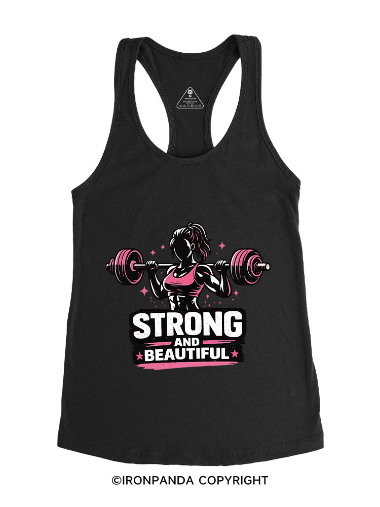 STRONG AND BEAUTIFUL STRONG VIBE Gym Racerback Tank