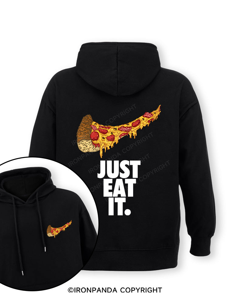 just eat it pizza lover Double-Sided Printed Classic Gym Hoodie