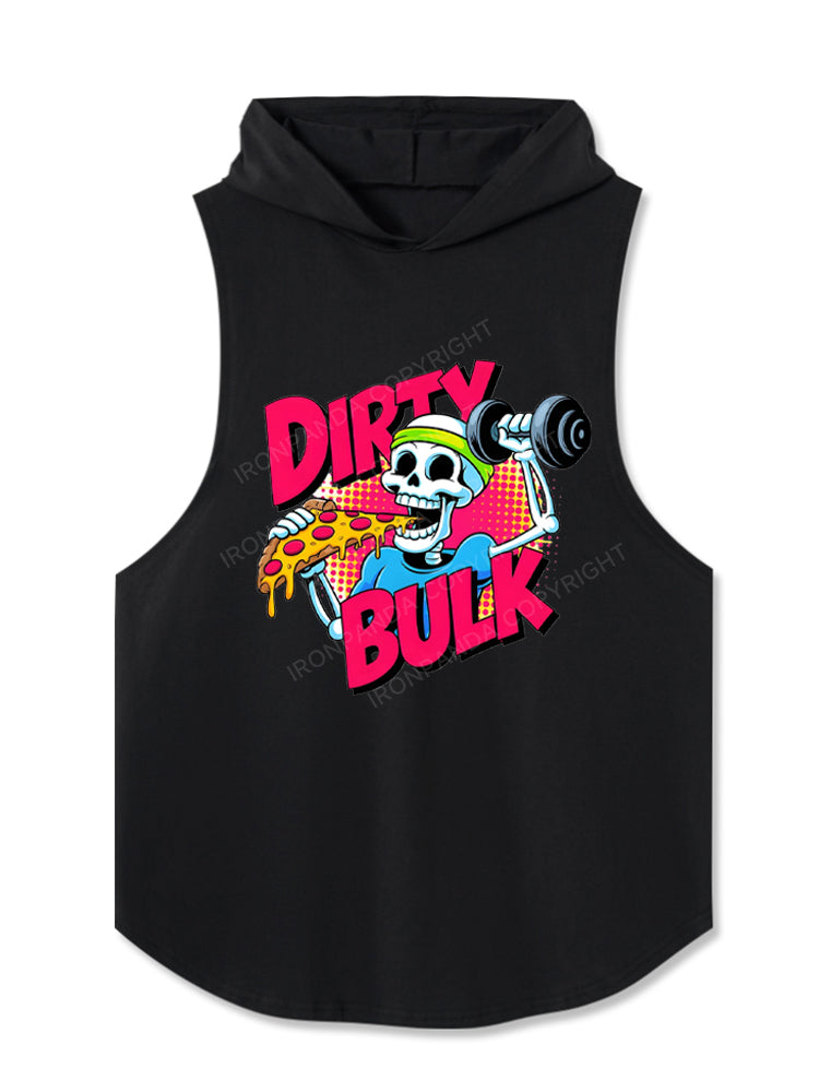 Dirty Bulk Pizza Skeleton Hooded Tank