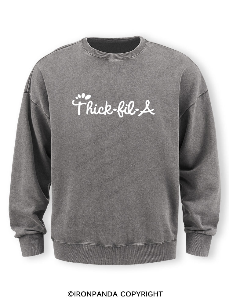 thick-fil-a Washed Sweatshirt