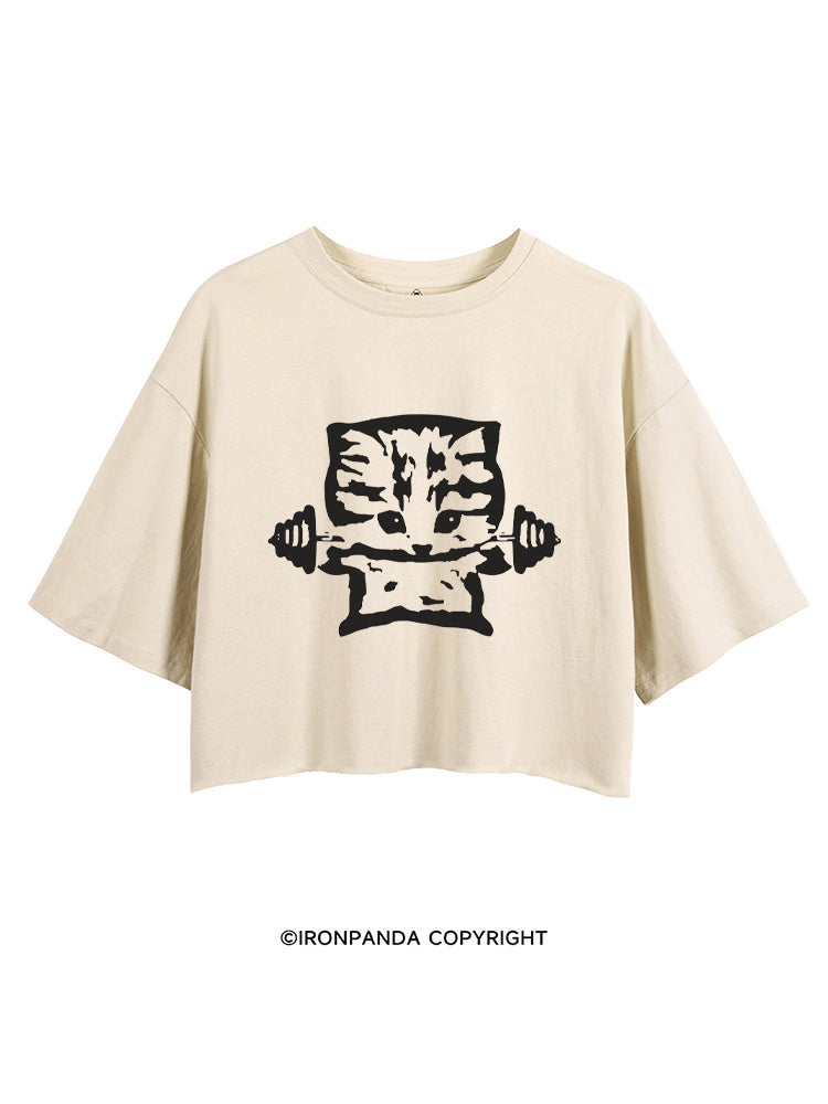 BUFF KITTEN FITNESS CROP TOPS