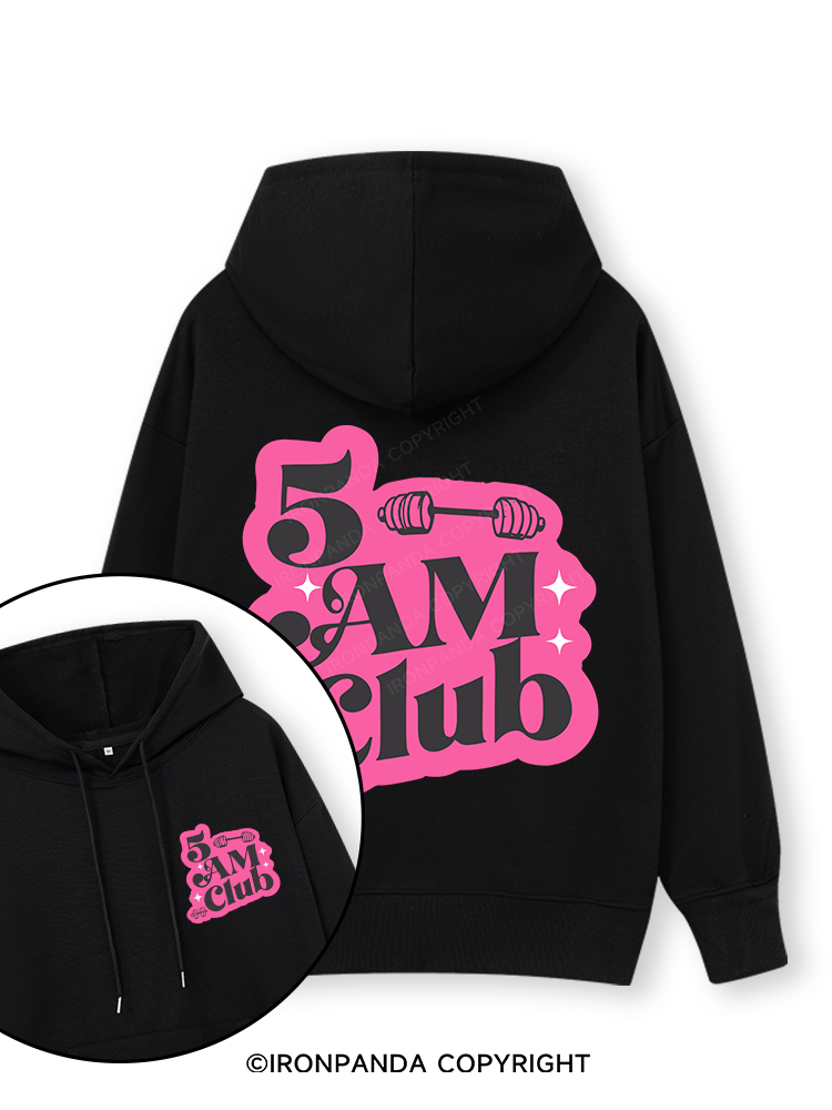 5 AM Club Double-Sided Printed Classic Gym Hoodie