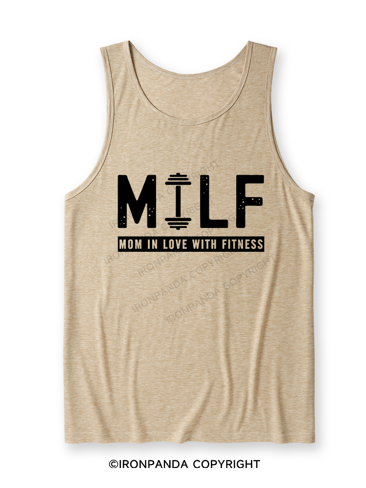 MILF MOM IN LOVE WITH FITNESS Ultra Soft Heather Tank