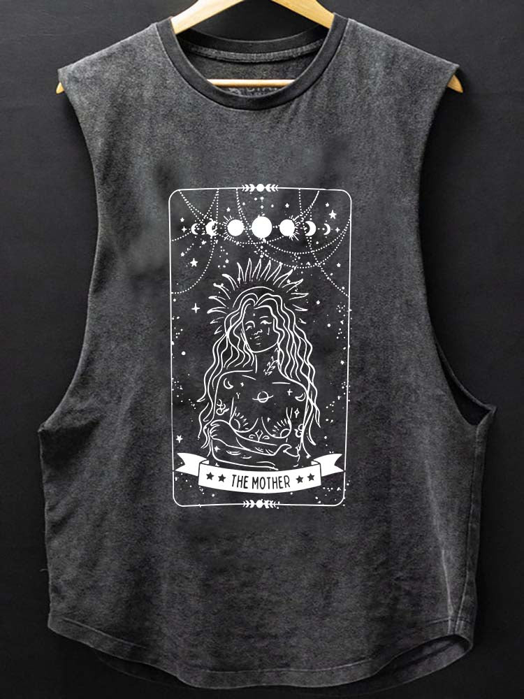 THE MOTHER TAROT CARD SCOOP BOTTOM COTTON TANK