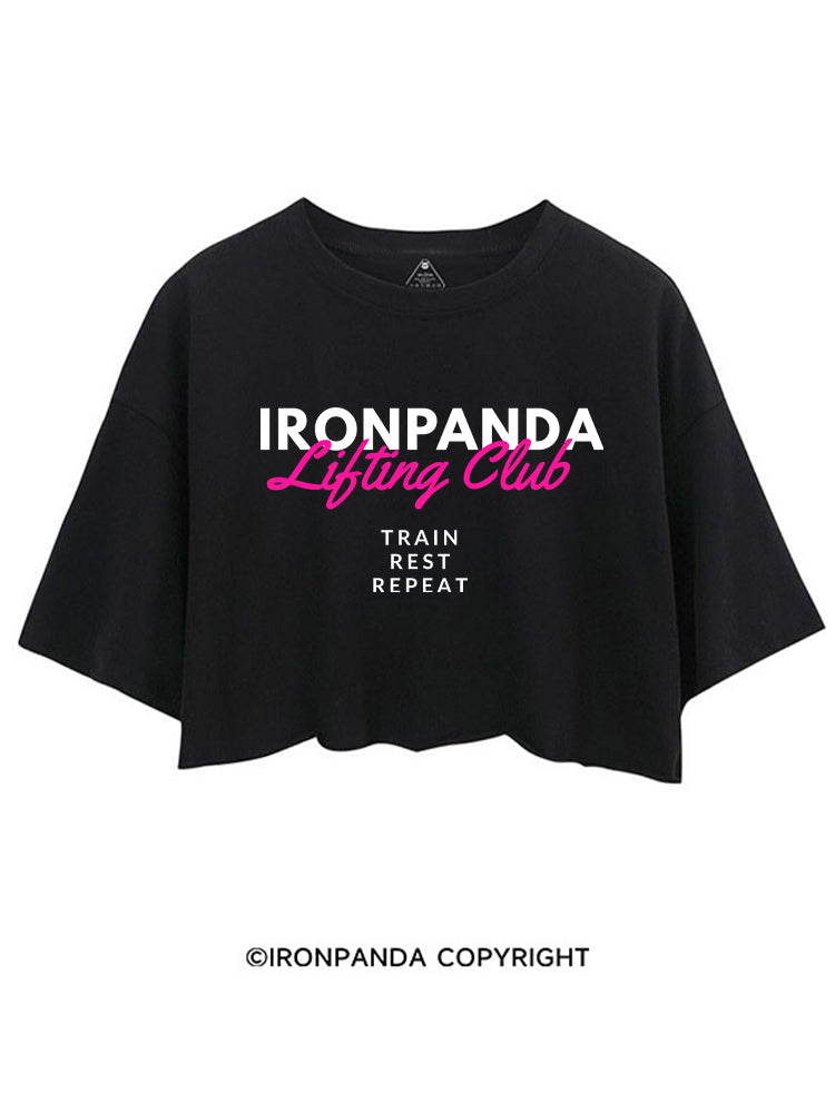 IRONPANDA LIFTING CLUB CROP TOPS