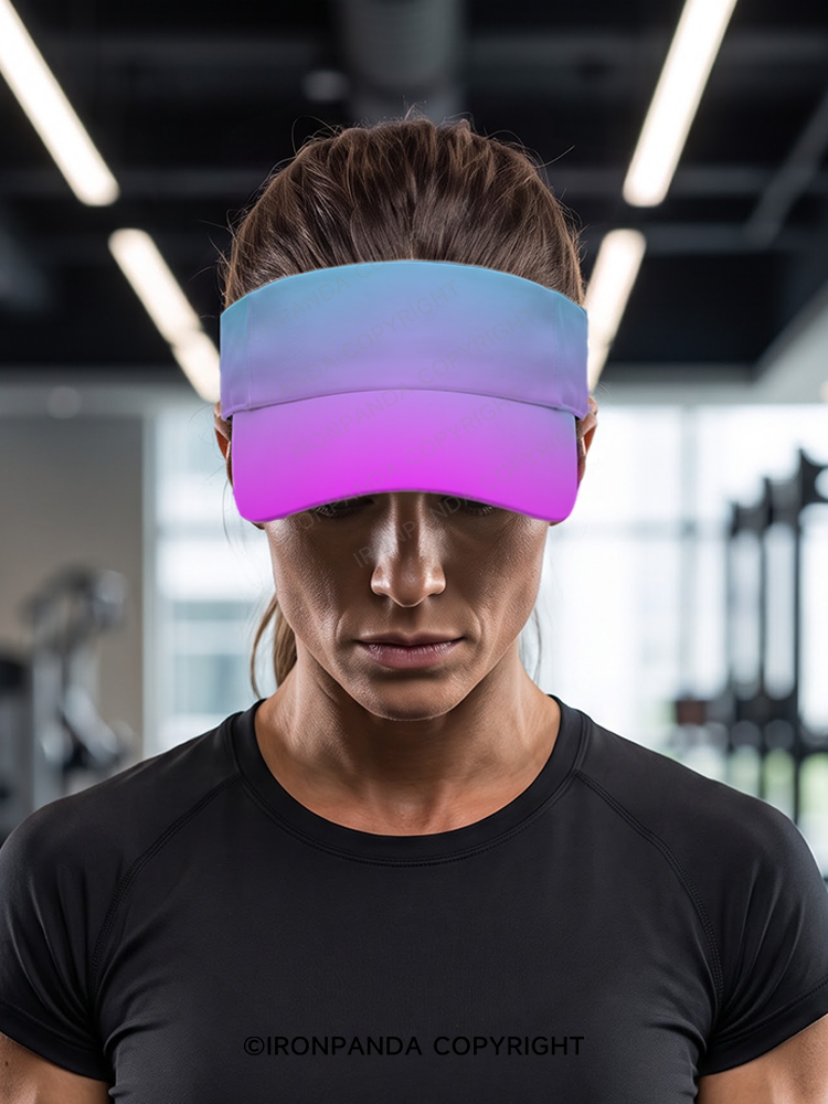 Aurora Ombre Printed Sports Visor