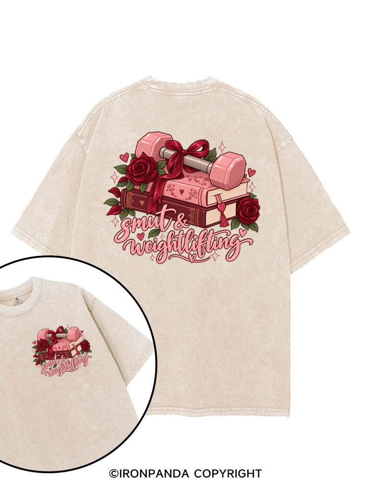 Smut & Weightlifting printed Gym Shirt