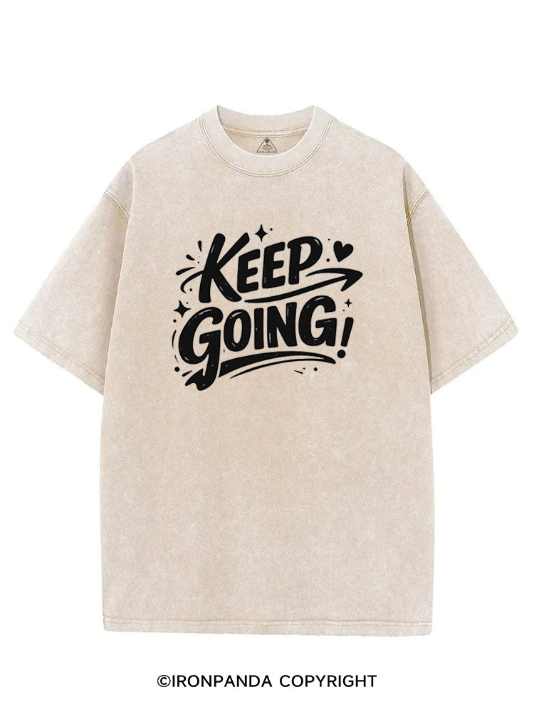 KEEP GOING!♥ VINTAGE GYM SHIRT