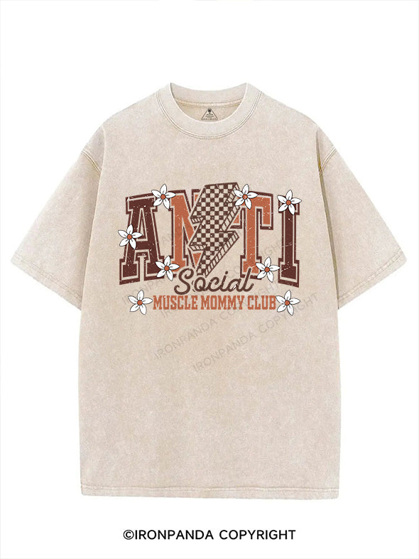 ANTI SOCIAL MUSCLE MOMMY CLUB VINTAGE GYM SHIRT