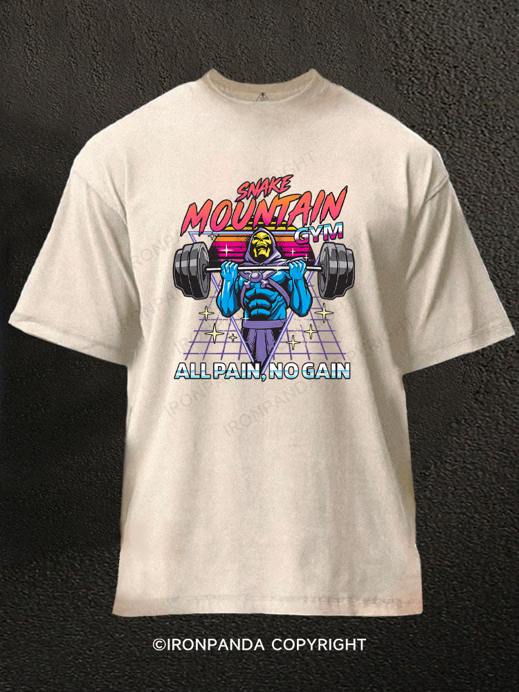 All pain, No gain Deadlift Washed Gym Shirt