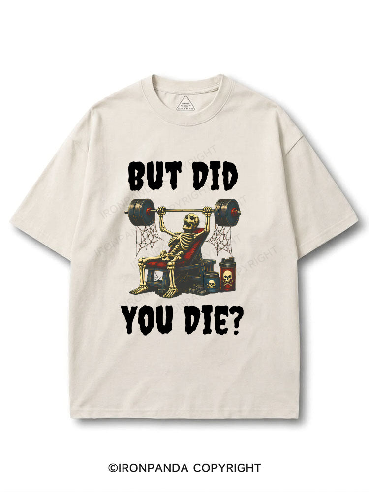 But Did You Die Funny Skeleton COTTON PUMP COVER