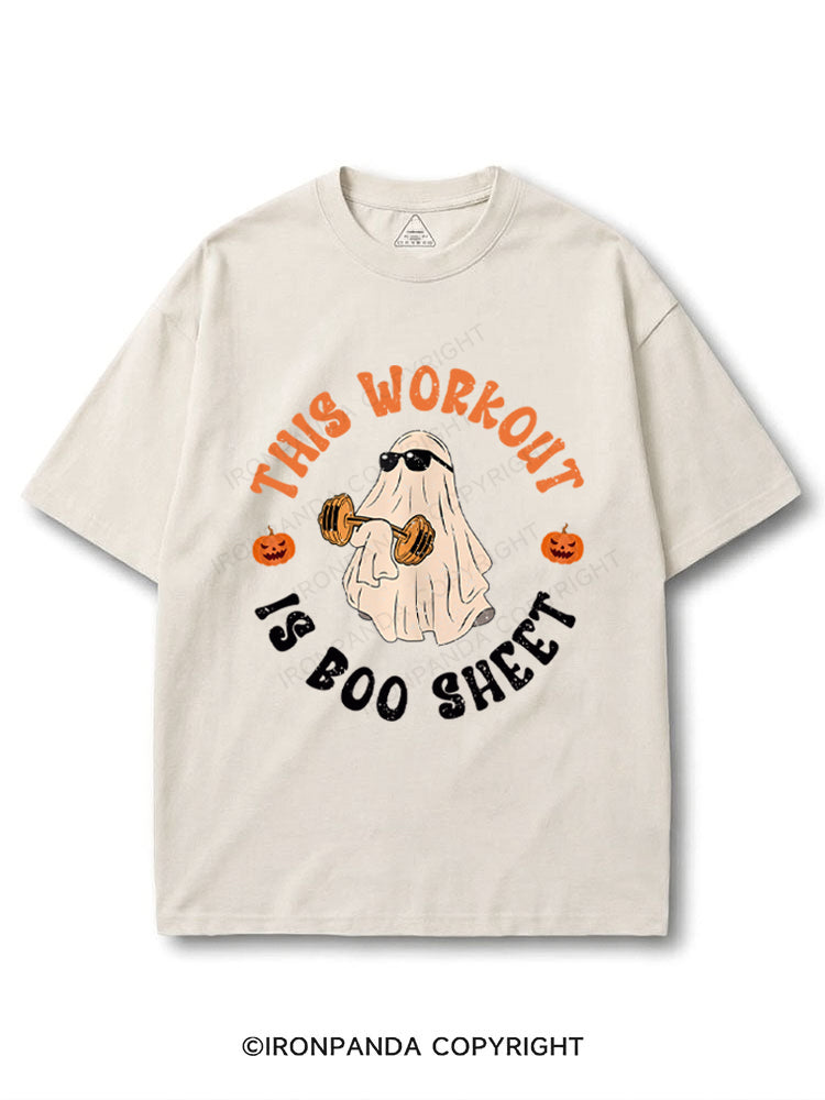This Workout Is Boo Sheet Funny Ghost COTTON PUMP COVER