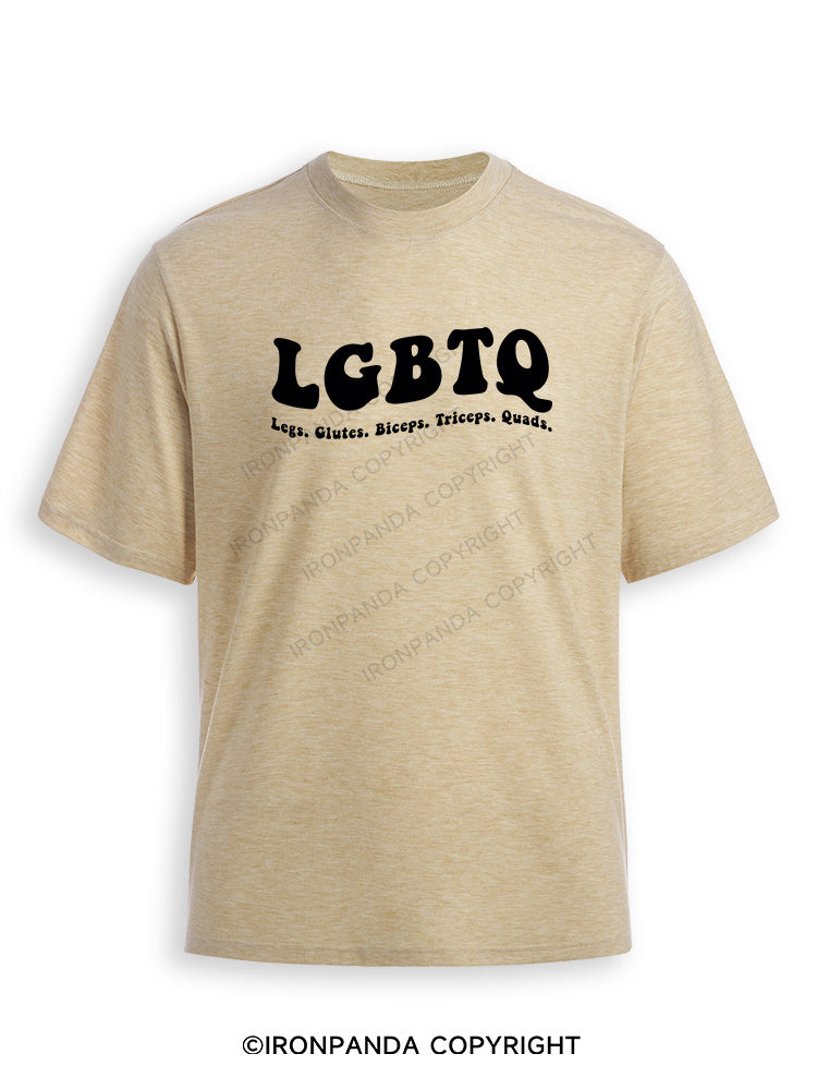 LGBTQ: Legs, Glutes, Biceps, Triceps, Quads Ultra Soft Heather T-Shirt