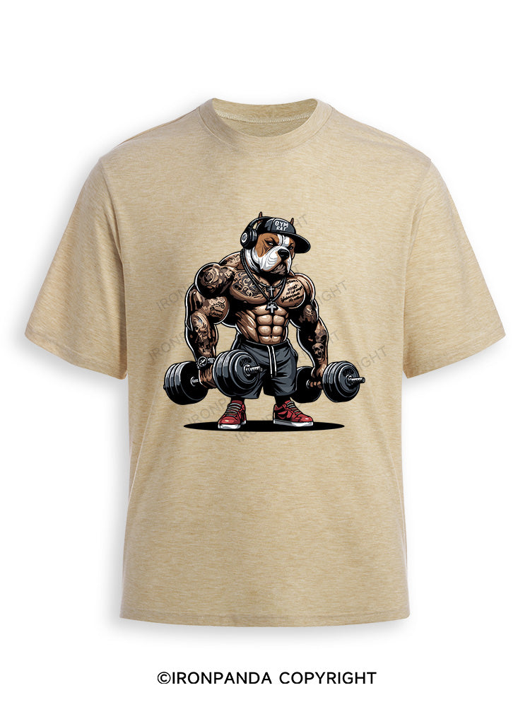 bulldog weightlifting Ultra Soft Heather T-Shirt