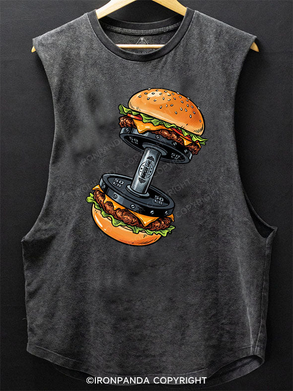 Burger Gains Scoop Bottom Cotton Tank