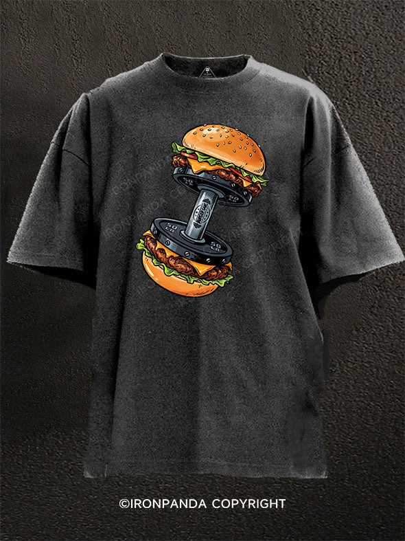 Burger Gains Washed Gym Shirt
