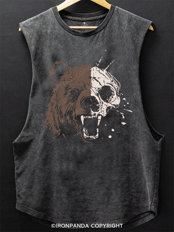 Bear Skull SCOOP BOTTOM COTTON TANK