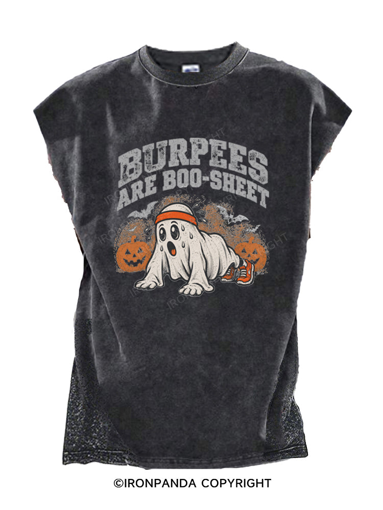 Burpees Are Boo Sheet Cut Off Tank