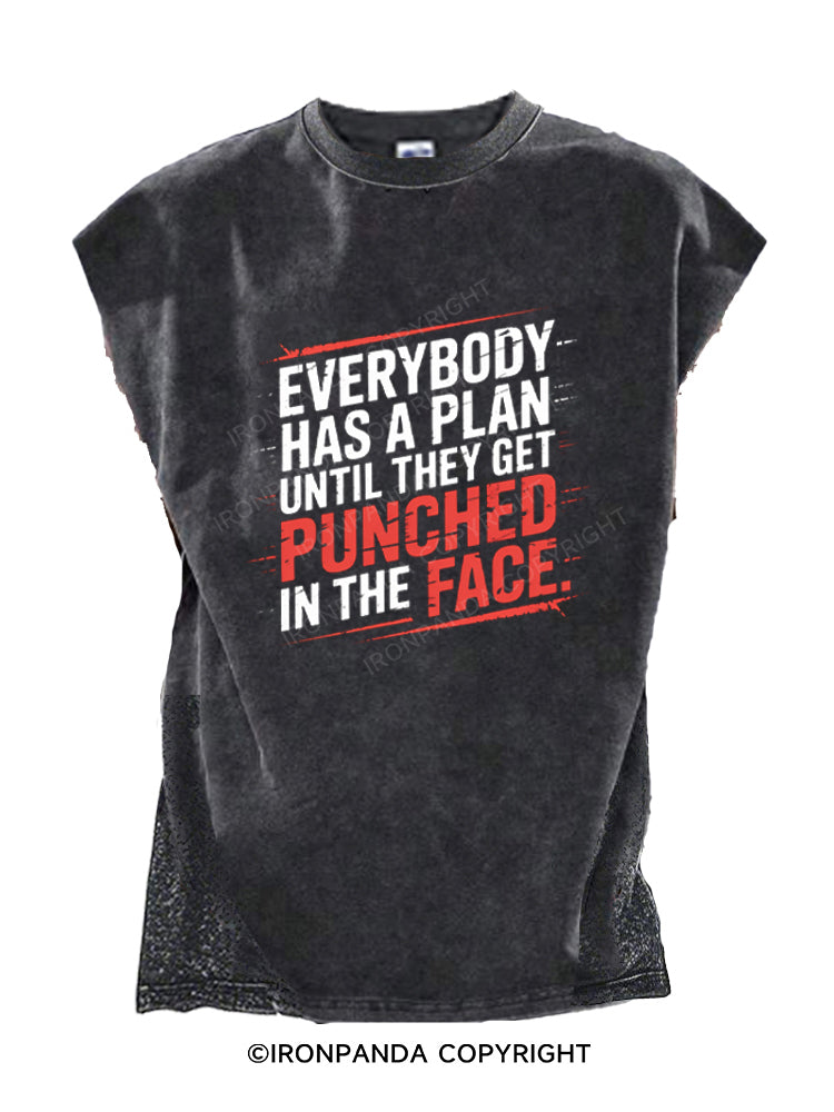 Everybody Has A Plan Until They Get Punched in The Face Cut Off Tank