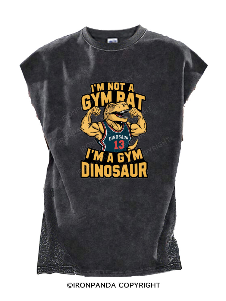 I'm not a gym rat i'm a gym dinosaur Cut Off Tank