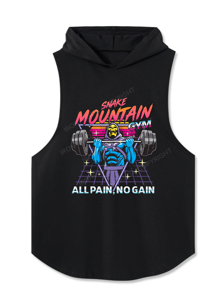 All pain, No gain Deadlift Hooded Tank
