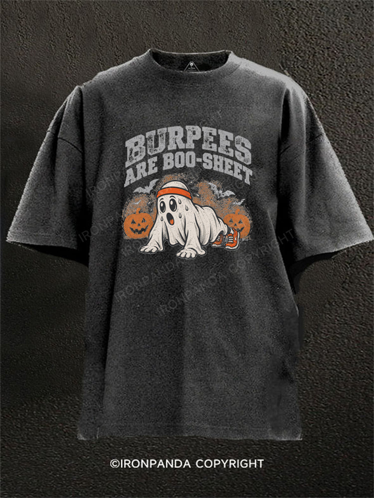 Burpees Are Boo Sheet Washed Gym Shirt