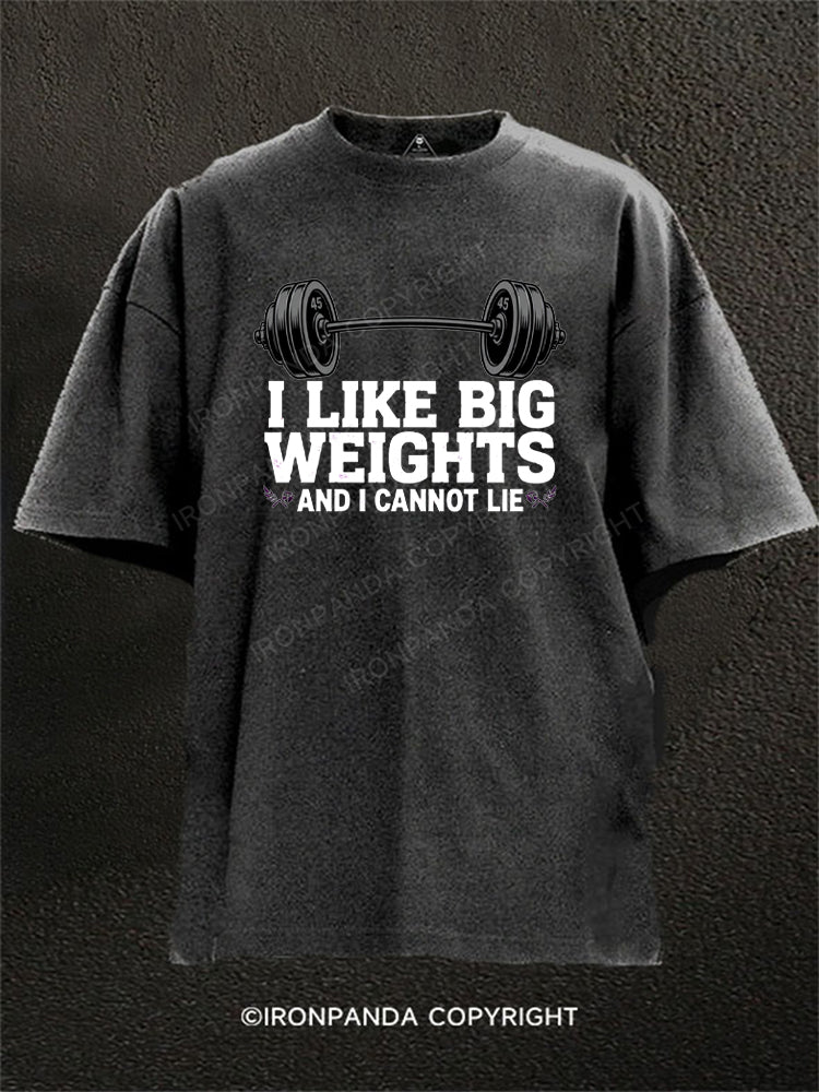 I Like Big Weights and I Cannot Lie Washed Gym Shirt